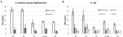 Bacterial Resistance Toward Antimicrobial Ionic Liquids Mediated by Multidrug Efflux Pumps